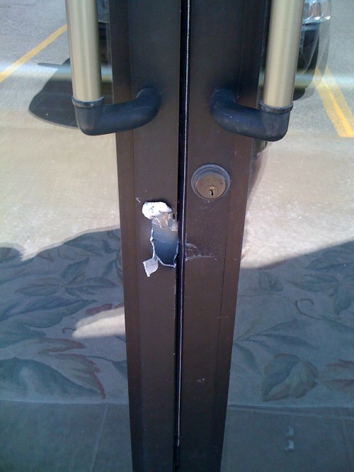 This door was less sturdy than we thought.